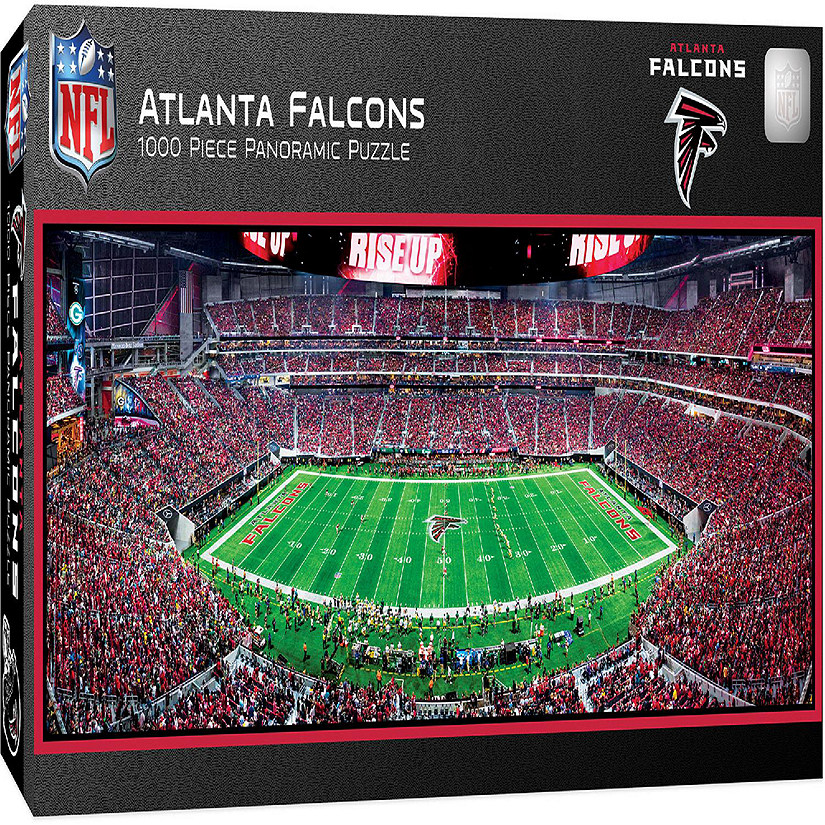 Atlanta Falcons - 1000 Piece Panoramic Jigsaw Puzzle - Center View Image