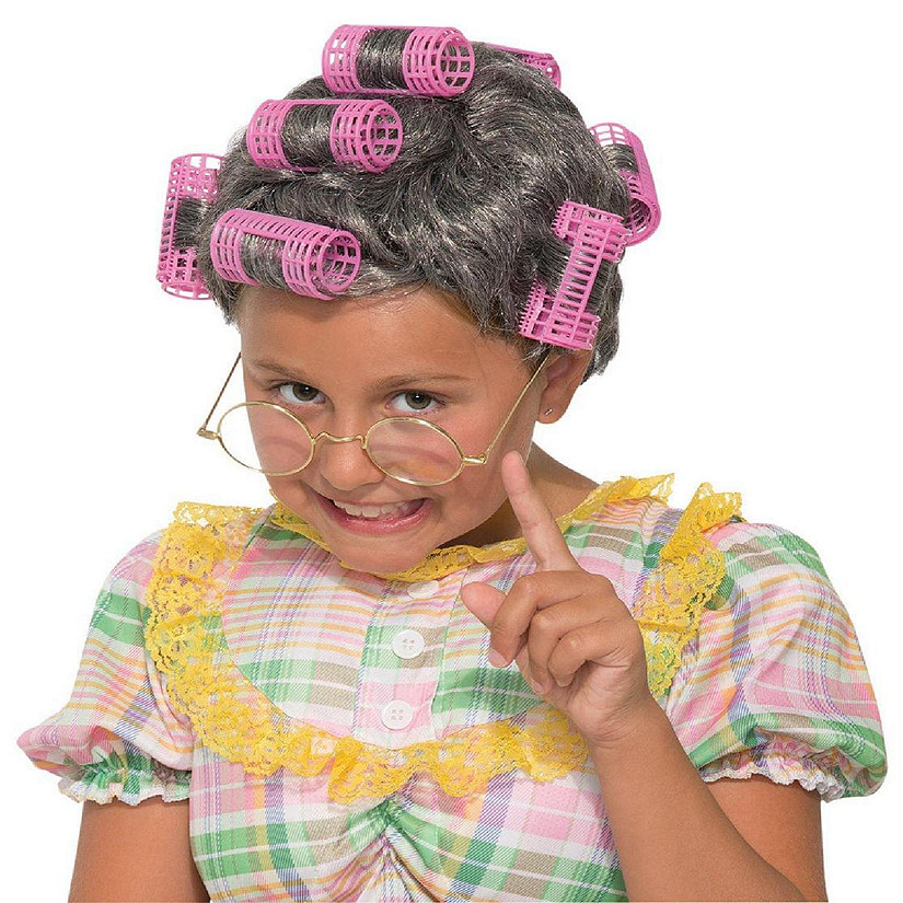 Aunt Gertie Child's Costume Wig Image