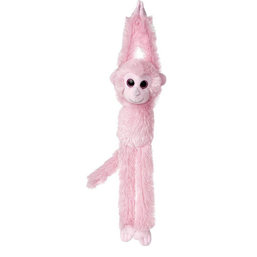Aurora 24" Colorful Hanging Chimp Plush Stuffed Animal Monkey, Light Pink Image