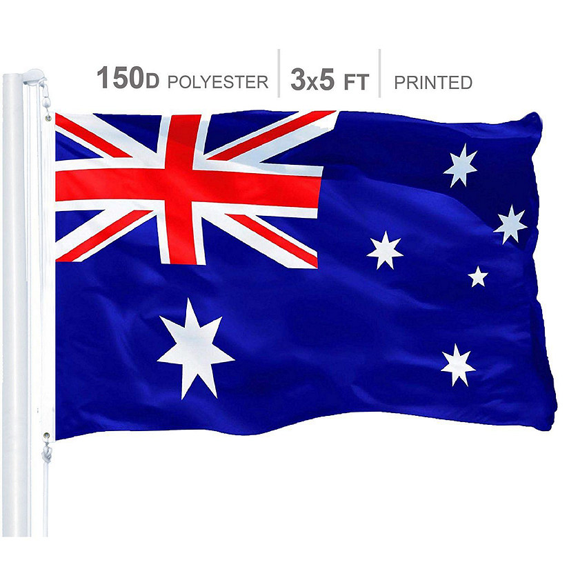 Australia Australian Flag 150D Printed Polyester 3x5 Ft Image