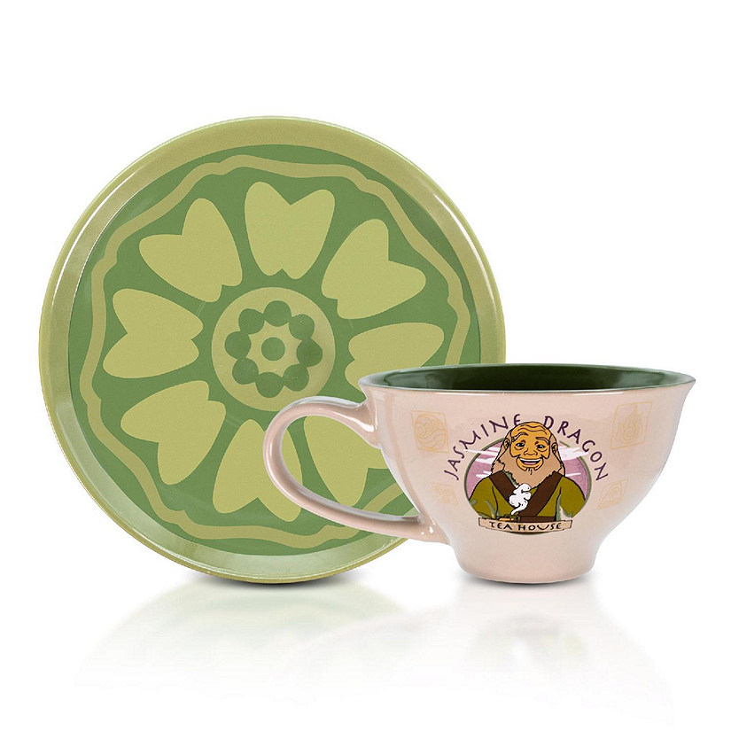 Avatar: The Last Airbender Jasmine Dragon 12-ounce Ceramic Teacup and Saucer Set Image