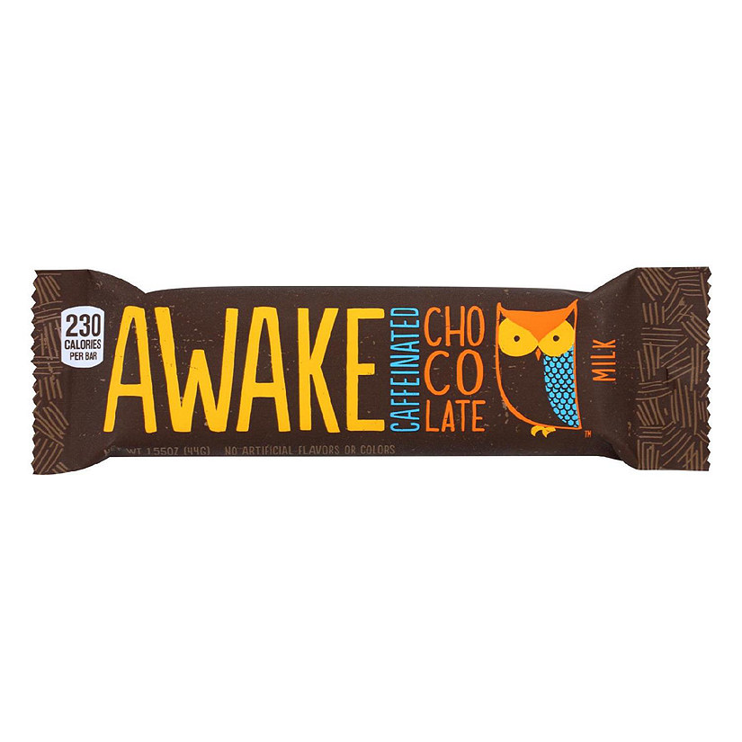 Awake Chocolate - Bar Caff Milk Chocolate - Case of 12-1.55 OZ Image