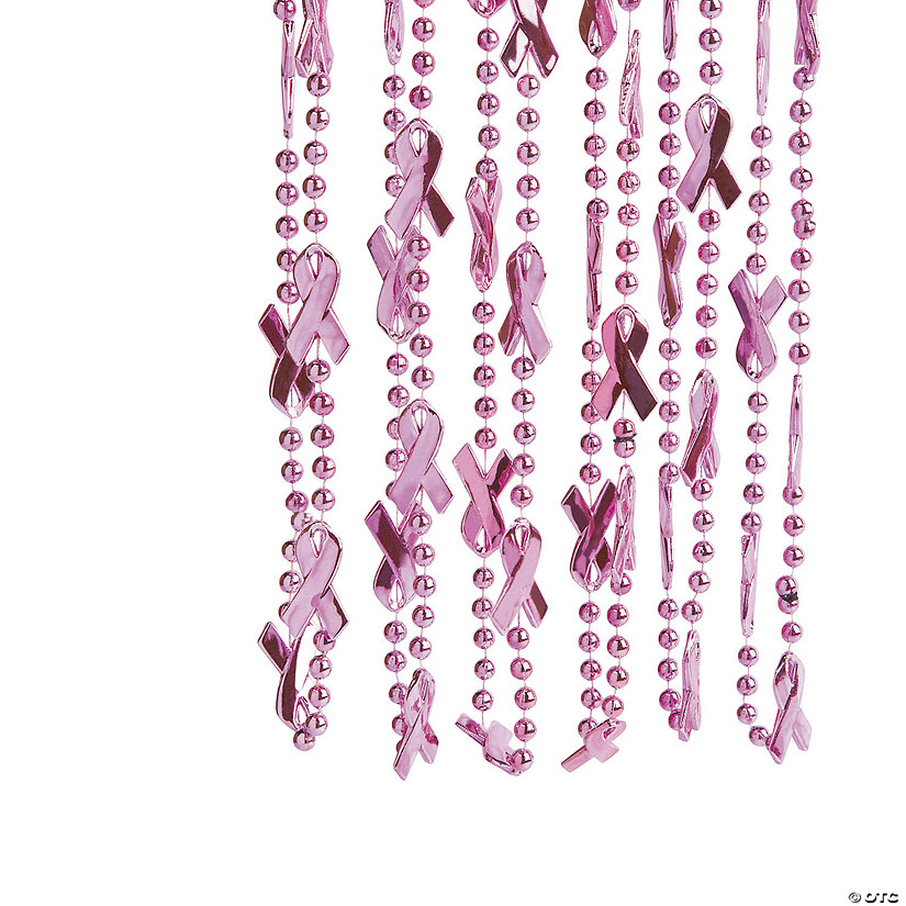 Awareness Ribbon Bead Necklaces - 24 Pc. Image