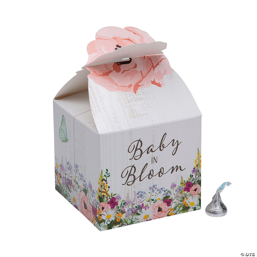 Baby in Bloom Favor Boxes - 12 Pc. Image