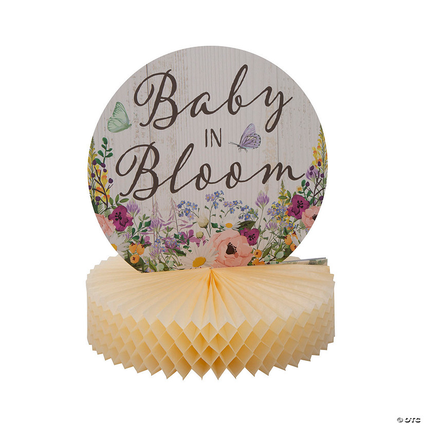 Baby in Bloom Honeycomb Centerpiece Image