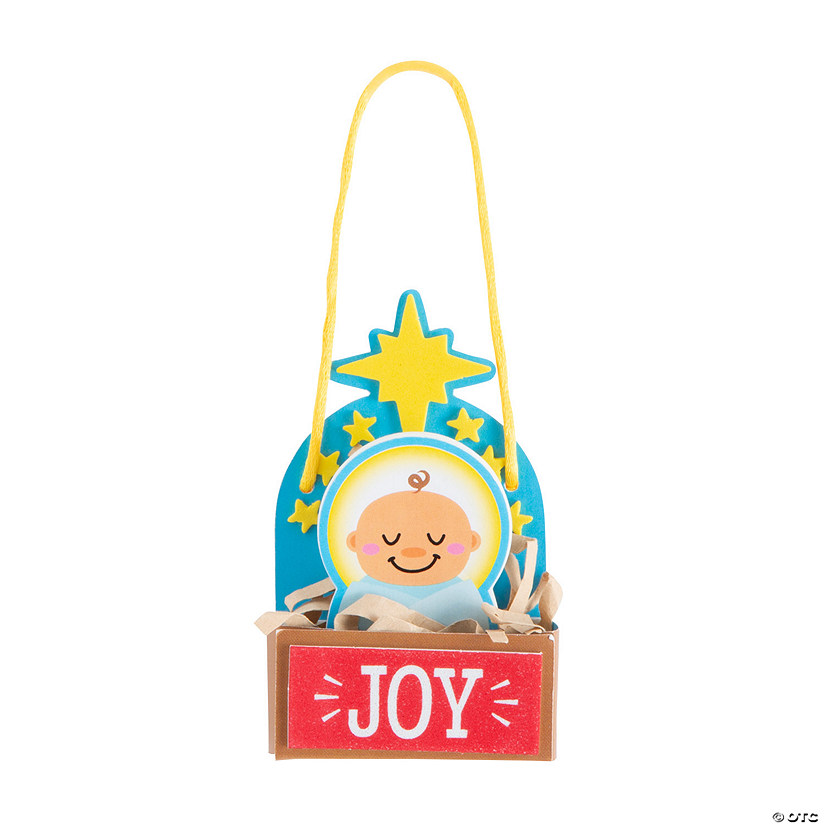 Baby Jesus Stable Ornament Craft Kit - Makes 12 Image