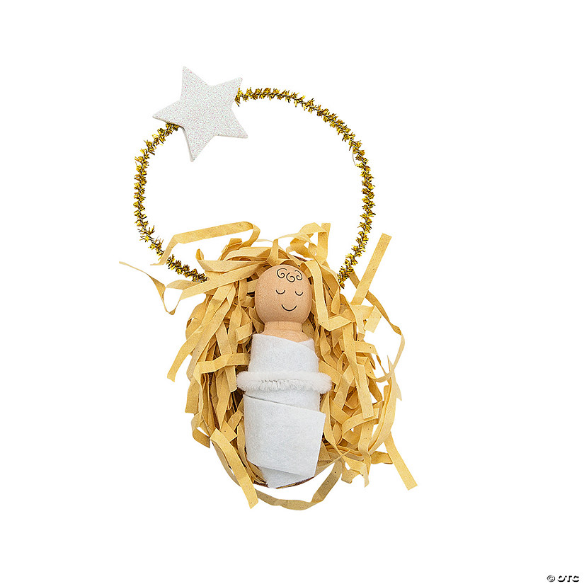 Baby Jesus with Star Ornament Craft Kit - Makes 12 Image