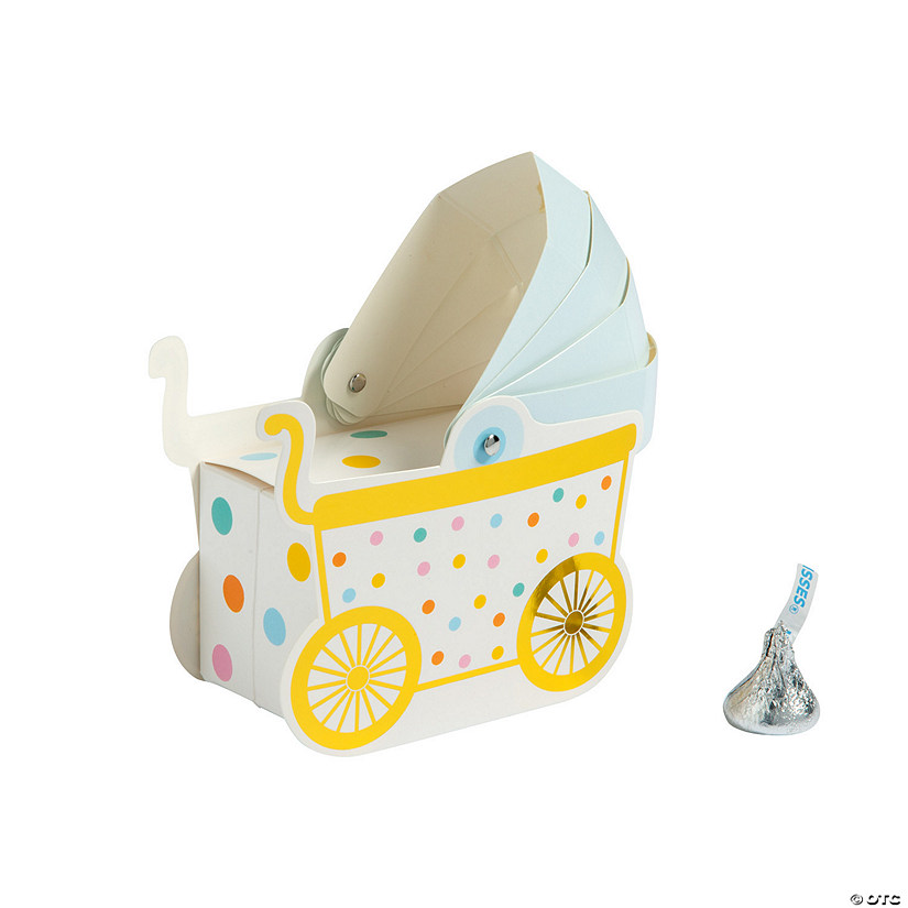 Baby Stroller Favor Boxes &#8211; 12 Pc. Image