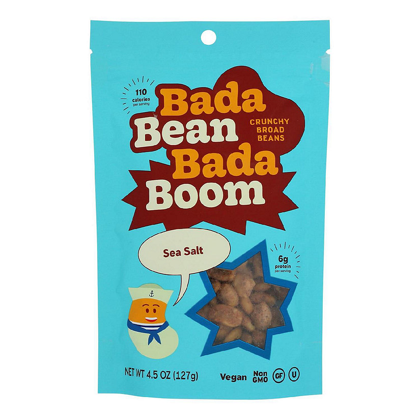 Bada Bean Bada Boom - Crunchy Beans Sea Salt - Case of 6-4.5 OZ Image