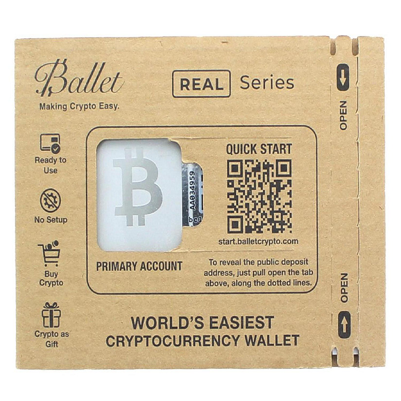 Ballet REAL Series Bitcoin Cold Storage Wallet Card Image