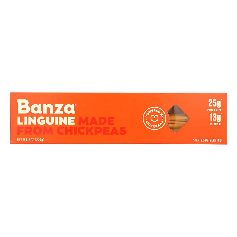 Banza - Chickpea Pasta - Linguine - Case of 12 - 8 oz. Image