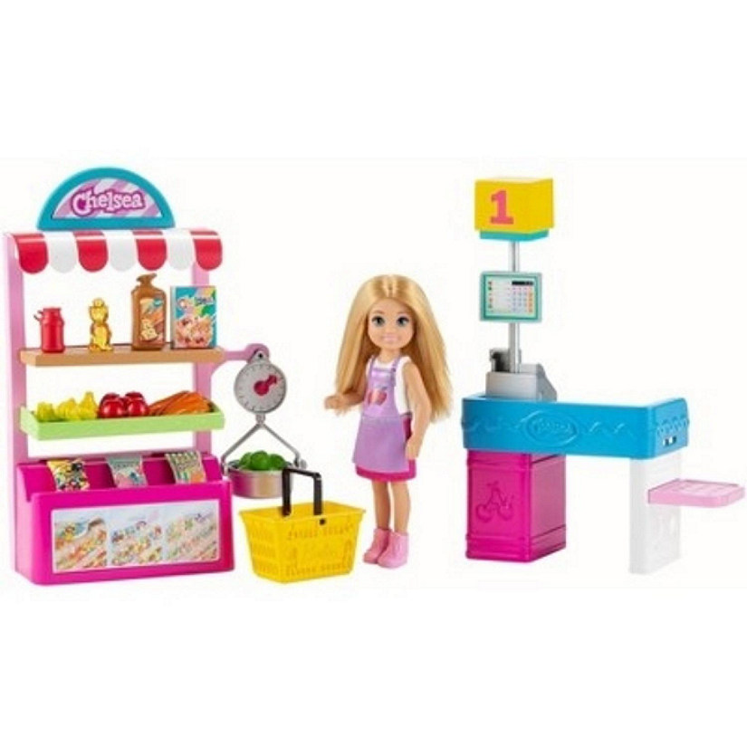 BARBIE&#8482; CHELSEA CAN BE SNACK STAND PLAYSET WITH BLONDE CHELSEA DOLL 15+ PIECES: Image