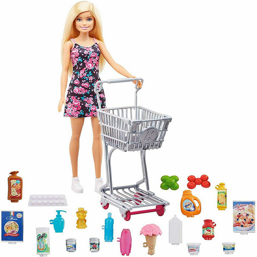 Barbie&#8482; Doll and Shopping Time 25-Piece Set Image