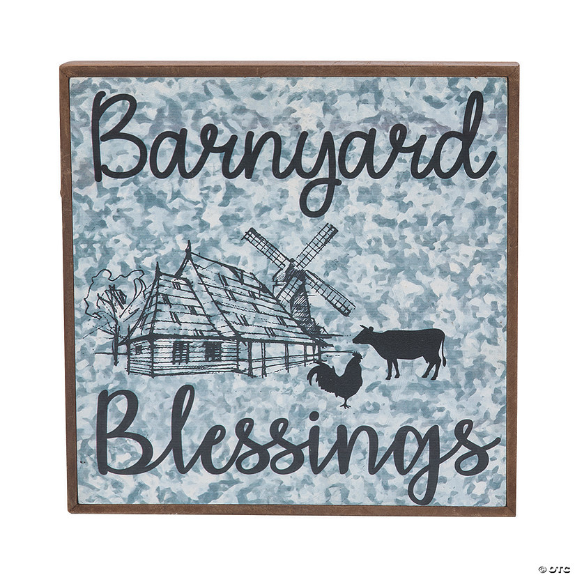 Barnyard Blessings Wall Sign Image