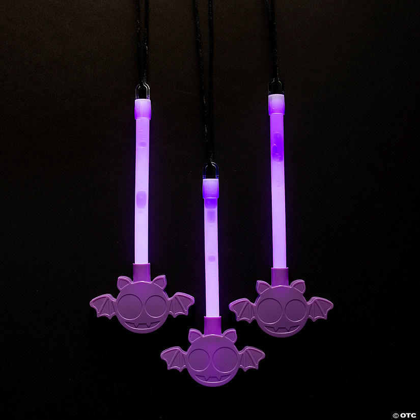 Bat Character Necklaces with Glow Stick - 12 Pc. Image