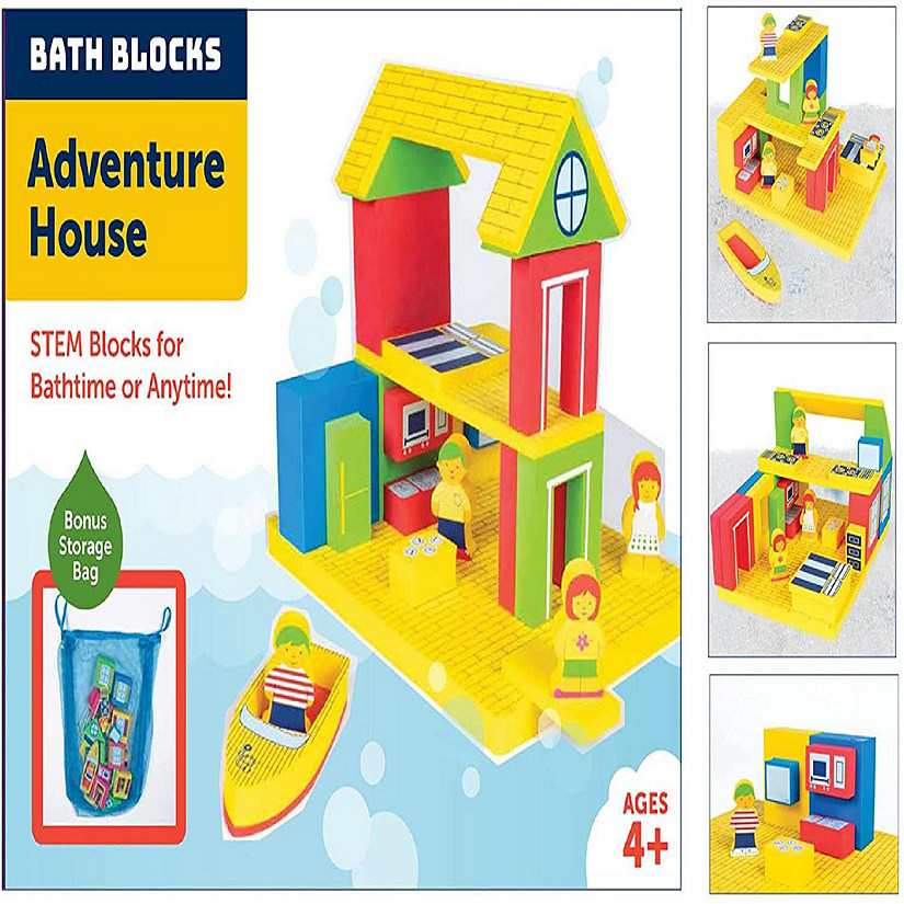 BathBlocks Floating Adventure House in Gift Box Image