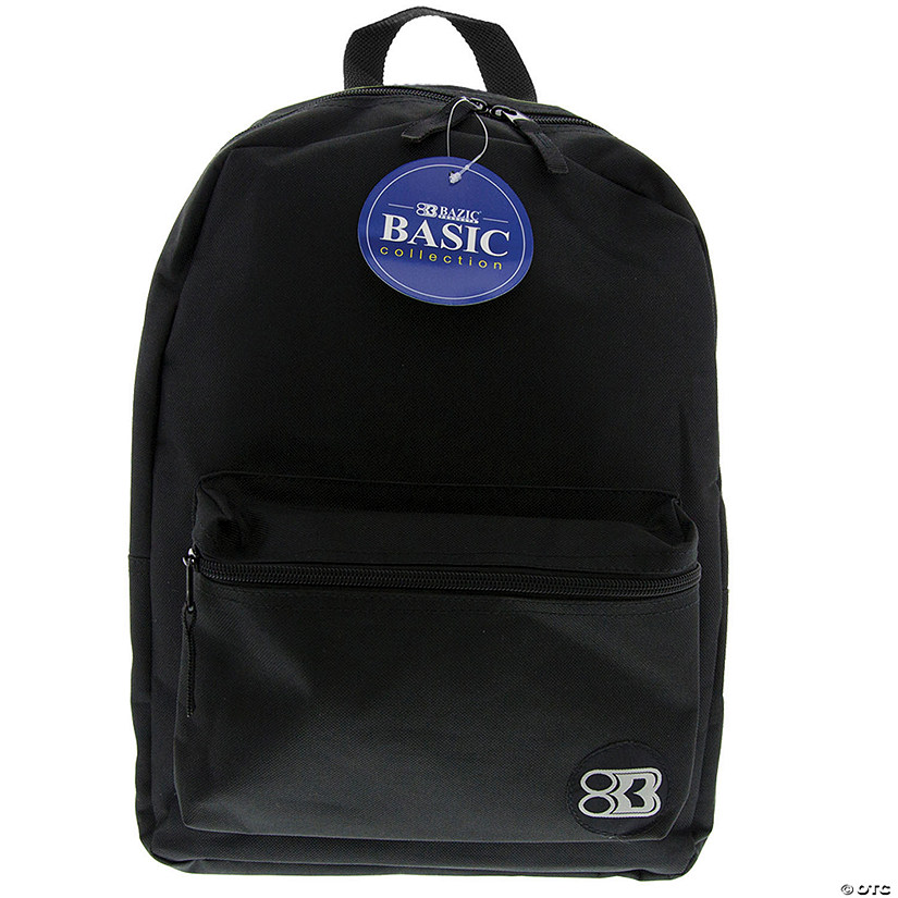 BAZIC&#174; Basic Collection Backpack - Black, 16", Qty 3 Image
