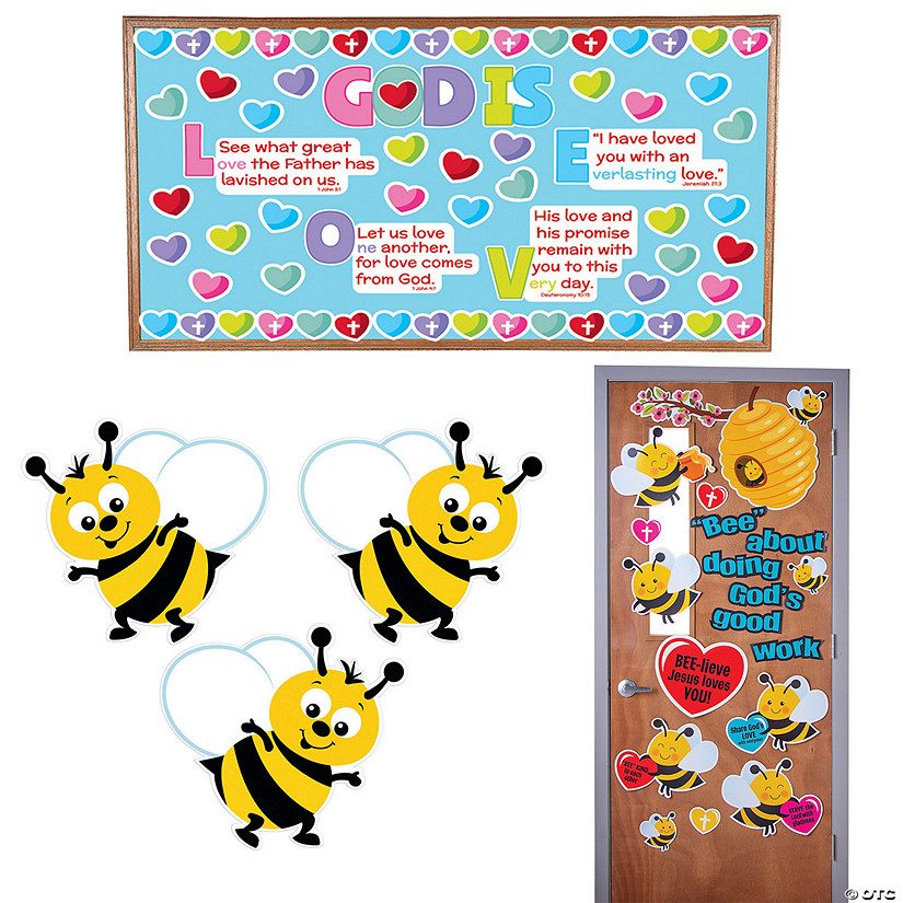 Bee-lieve in God&#8217;s Love Classroom Decorating Kit - 66 Pc. Image