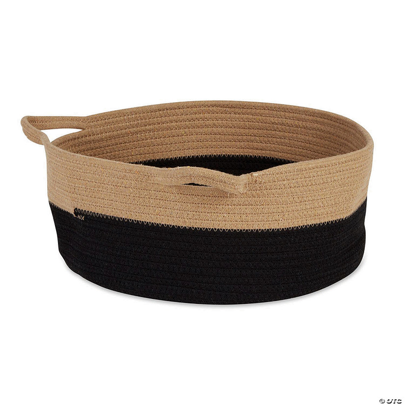 Beige And Black Cotton Rope Cat Ears Pet Basket Image