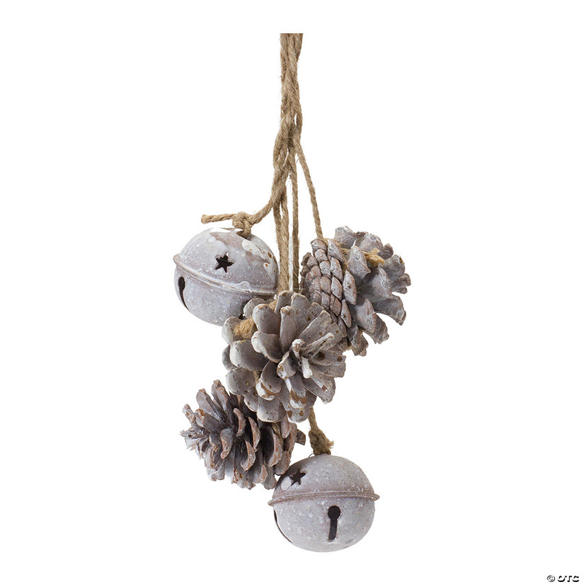 Bell And Pine Cone Ornament (Set of 6) Image