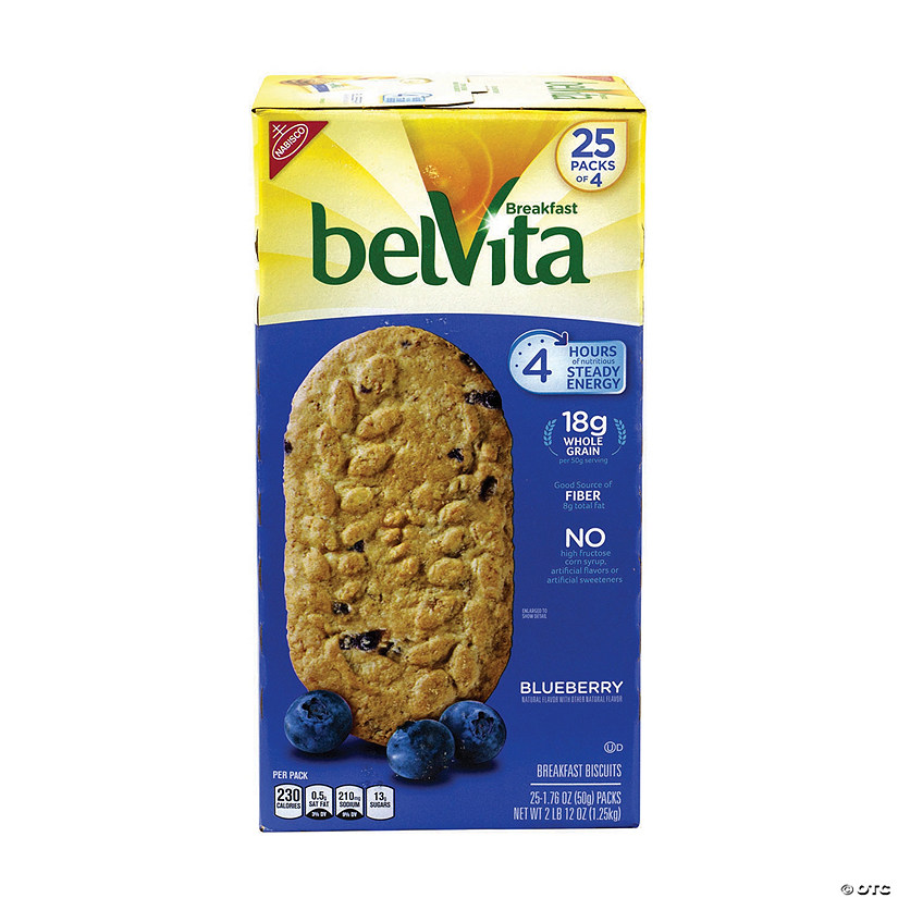BELVITA Breakfast Biscuits Blueberry 4-Packs, 25 Count Image