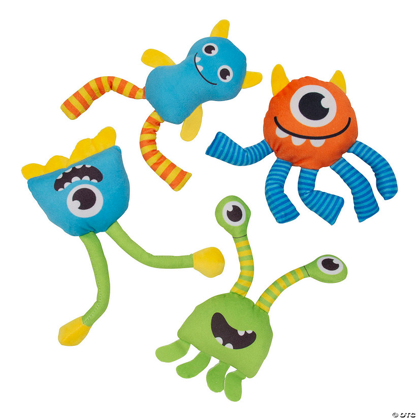 Bendable Stuffed Silly Monsters - 12 Pc. Image