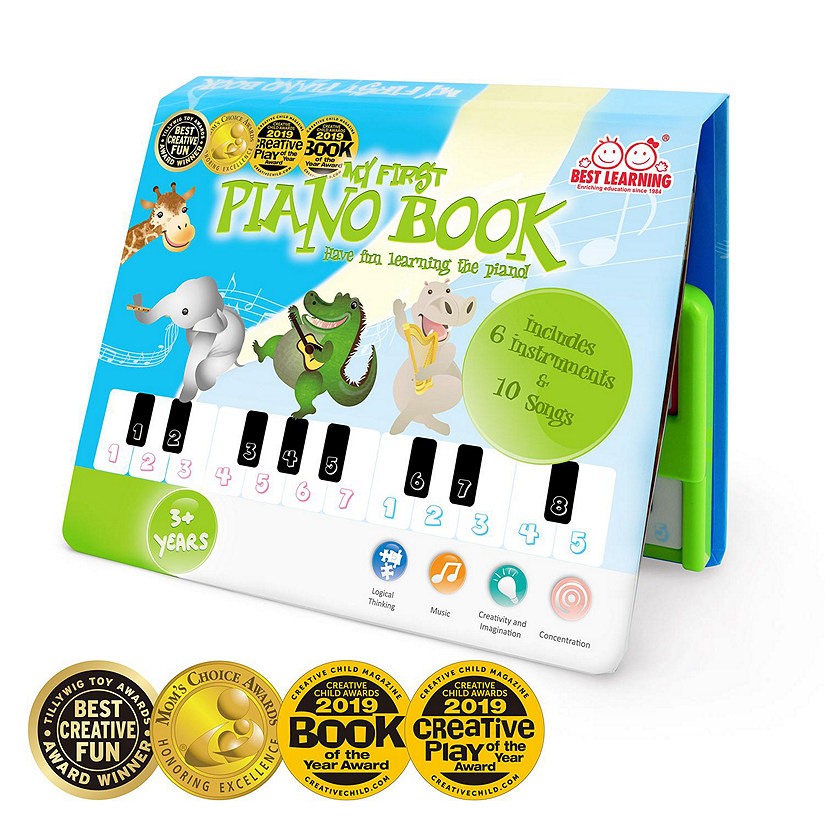 BEST LEARNING My First Piano Book - Educational Musical Toy for Toddlers Kids Ages 3-5 Years - Ideal 3, 4 Year Old Boy or Girl Birthday Gift Present Image