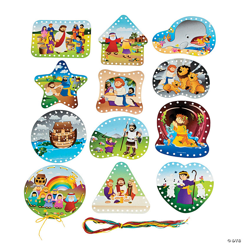 Bible Story Lacing Cards - 24 Pc. Image