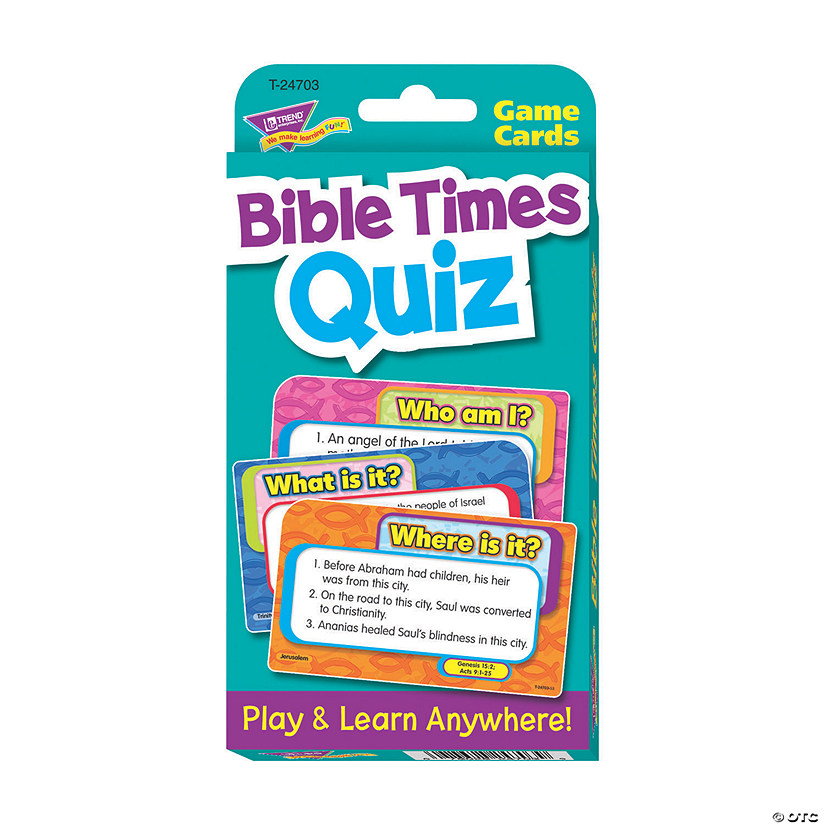 Bible Times Quiz Challenge Cards Image