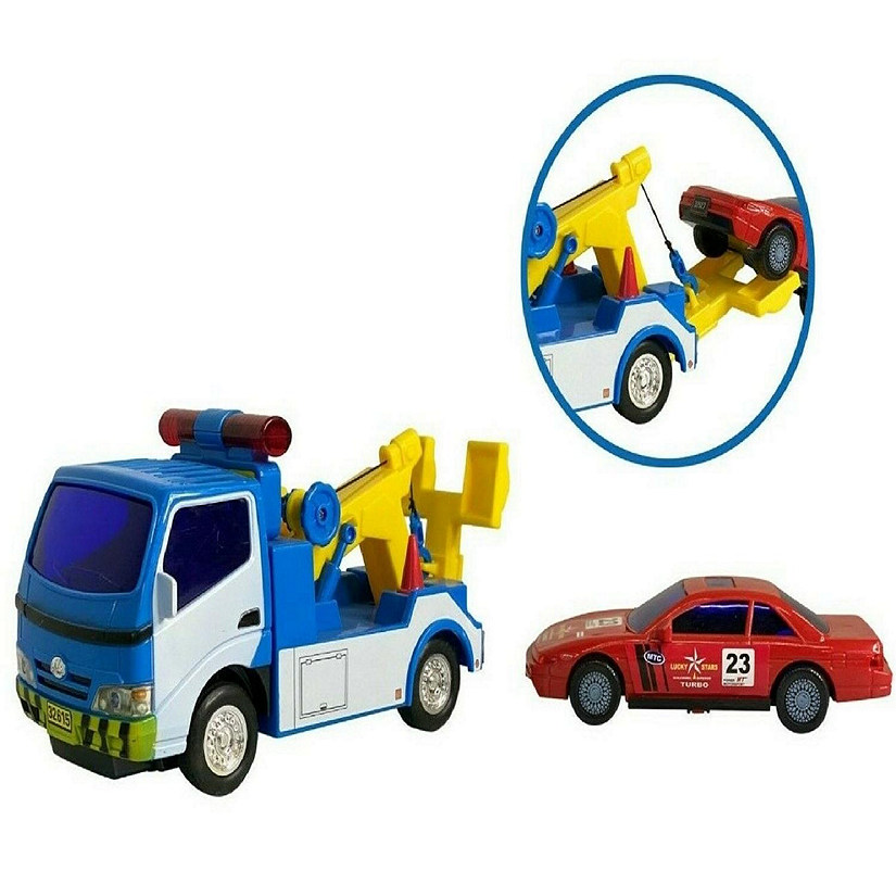 Big Daddy Police Wrecker Truck and Toy Car Combo Set Tow Truck Image