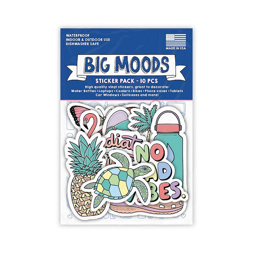 Big Moods Aesthetic Sticker Pack 10pc Image