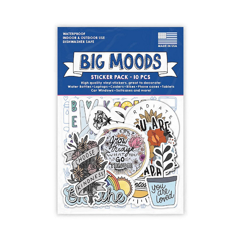 Big Moods Positivity Sticker Pack 10pc Image
