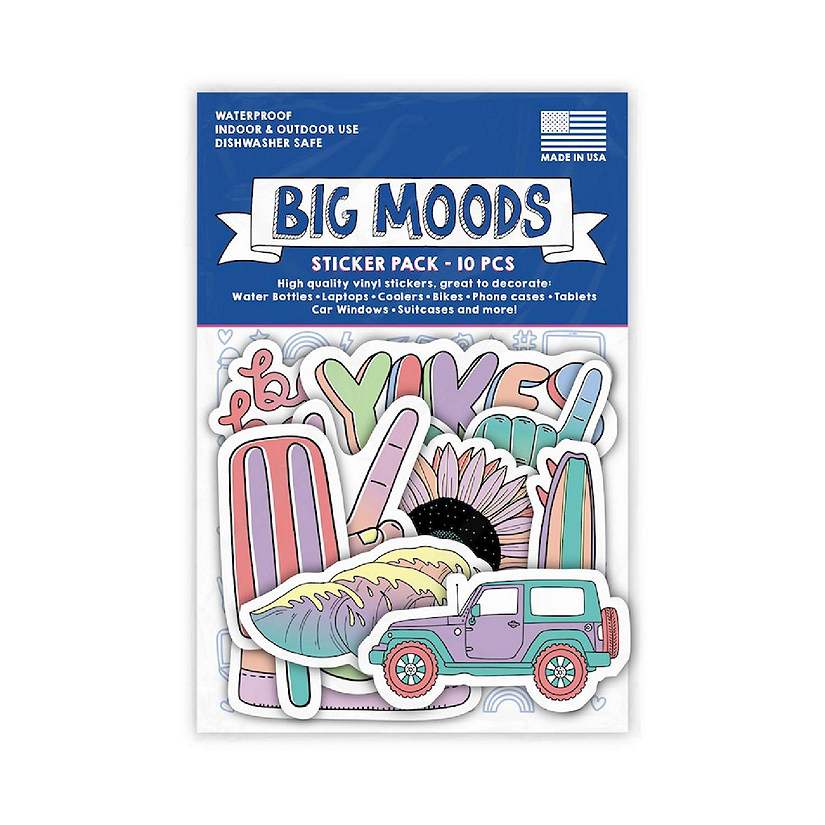 Big Moods VSCO Girl Sticker Pack 10pc Image