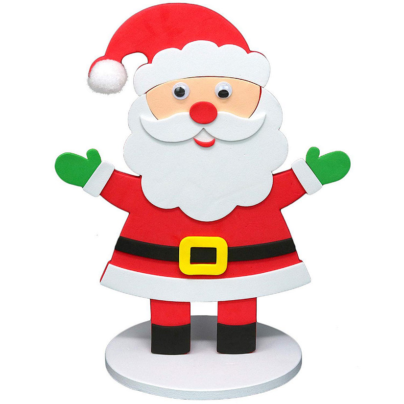Big Mo's Toys Holiday Crafts - Christmas Foam Arts N Craft Santa Image