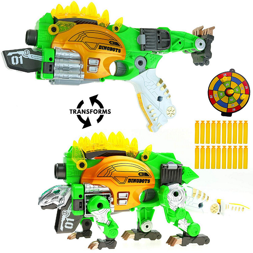 Big Mo's Toys  Kids Foam Dinosaur Gun - 1 Gun and 20 Bullets Image