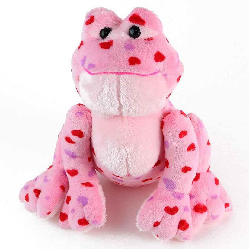 Big Mo's Toys Love Frog - Plush Valentine's Day Small Stuffed Frog Image