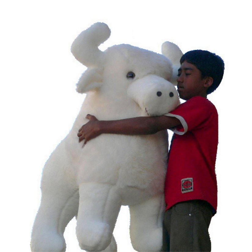 Big Teddy Giant Stuffed Buffalo 44 Inch White Image