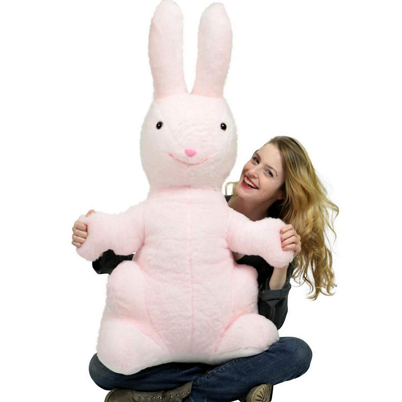 Big Teddy Giant Stuffed Bunny 42 Inch Plush Rabbit Pink Image