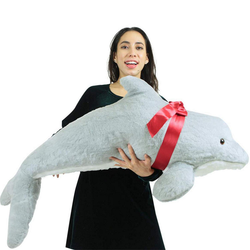 Big Teddy Giant Stuffed Dolphin 46 Inch Plush Image