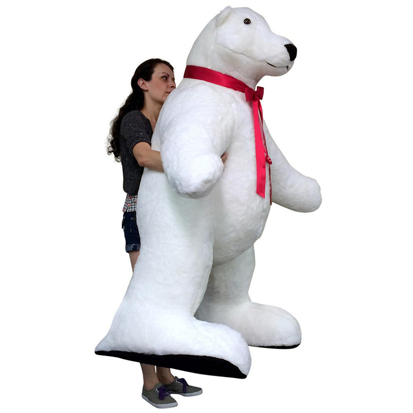Big Teddy Giant Stuffed Polar Bear 5 Feet Image