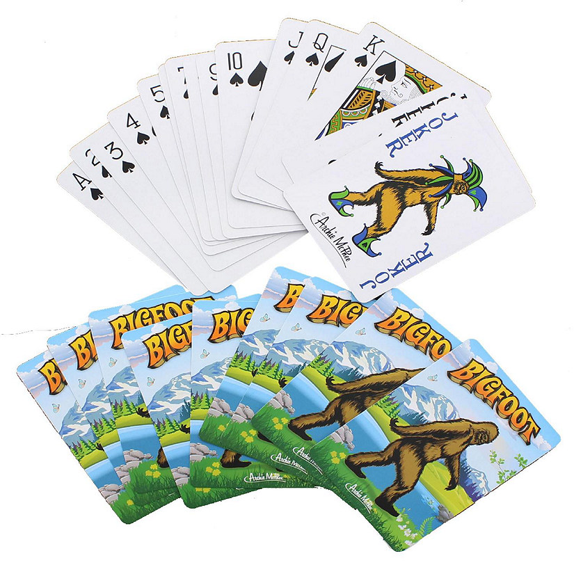 Bigfoot Novelty Playing Cards  52 Card Deck Image