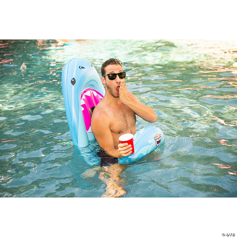 BigMouth Shark Saddle Seat Pool Float Image