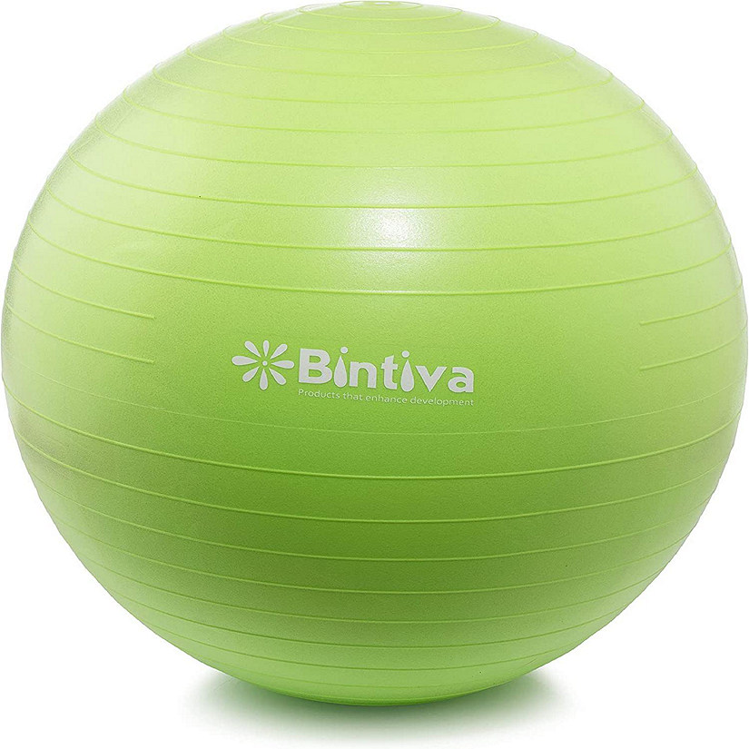 Bintiva Anti-Burst Fitness Exercise Stability Yoga Ball Green - Large Image