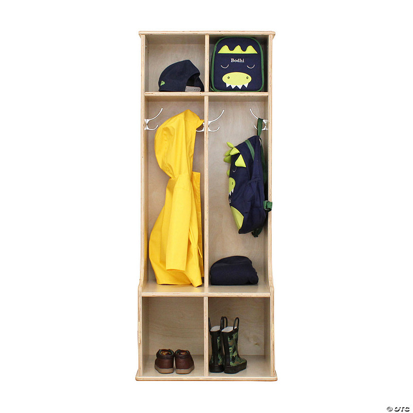 Birch 2-Section Locker with Upper Cubbies Image