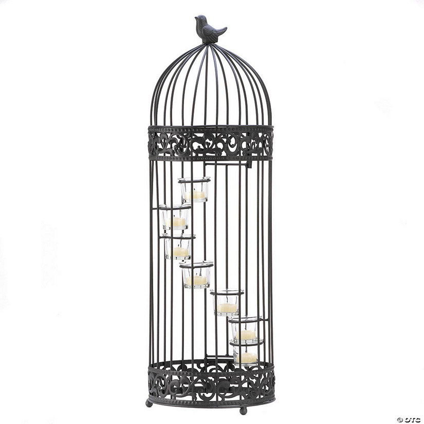 Birdcage Staircase Candle Stand 9X9X28" Image