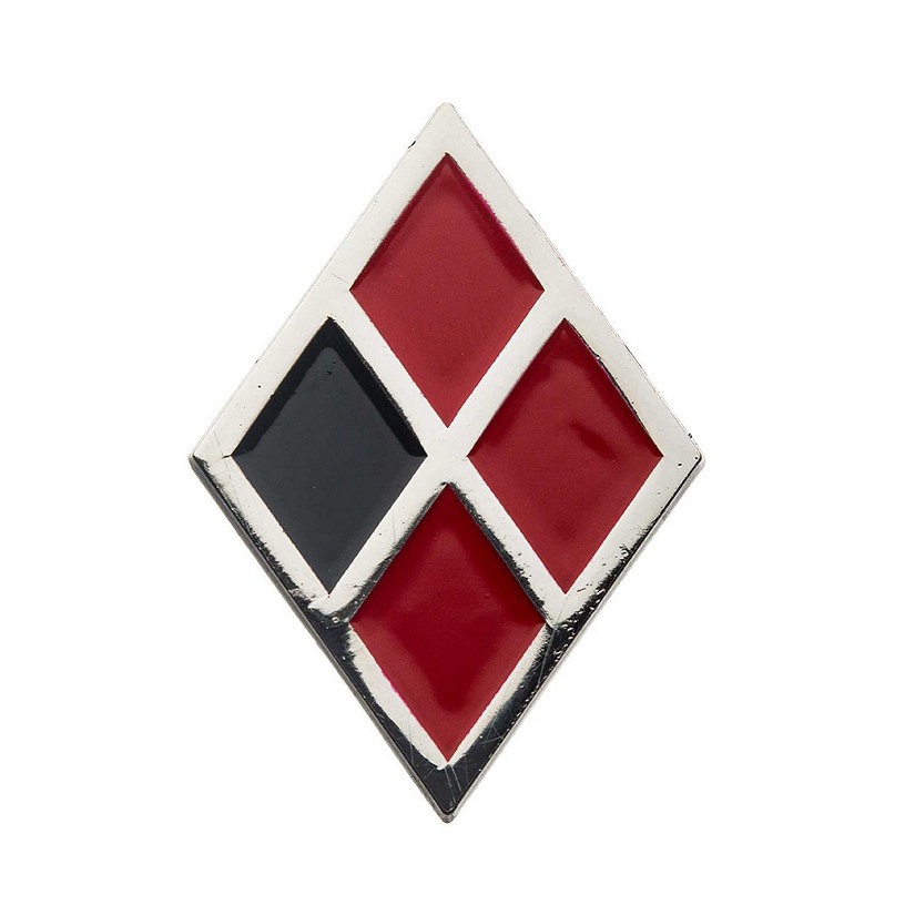 Birds of Prey Harley Quinn Diamond Logo Enamel Collector Pin Image