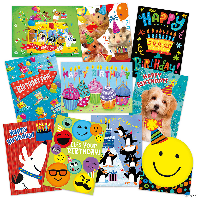 Birthday Fun 10 Card Assortment Pack Image