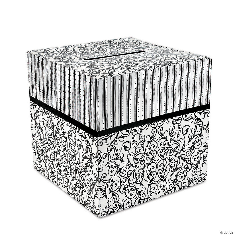 Black & White Wedding Card Box Image