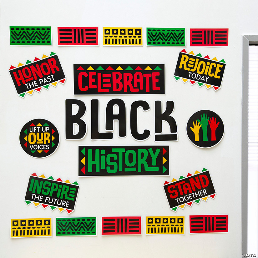 Black History Classroom Wall Statement Piece - 23 Pc. Image