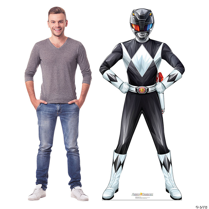 Black Power Ranger Life-Size&#160;Cardboard&#160;Cutout Stand-Up Image